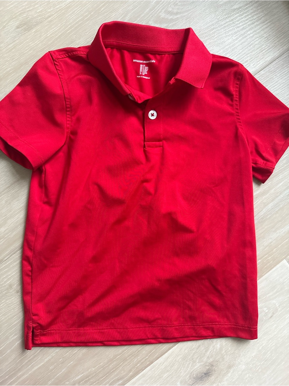 Amazon Essentials Red Boys' Polo Shirt